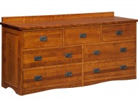 Amish Bungalow 7 Drawer Dresser