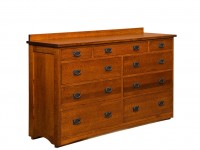 Amish Bungalow 9 Drawer Mule Chest