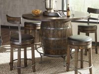 Wine Barrel Pub Table
