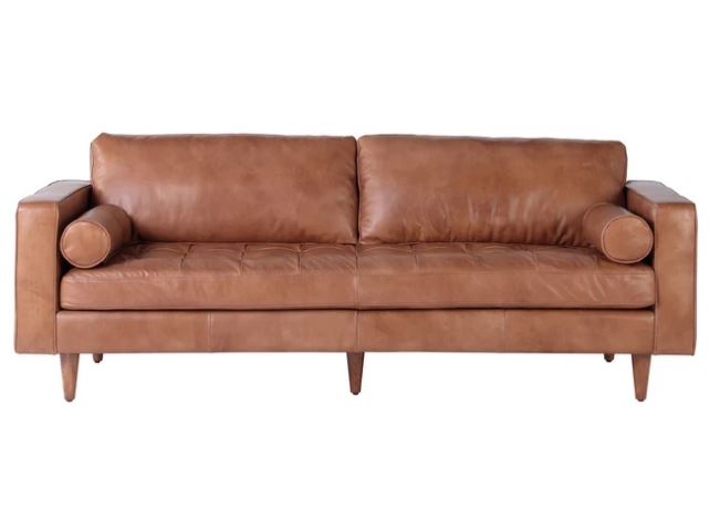 Roma Sofa in Cognac Leather-image