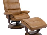 Rook Manual Reclining Swivel Chair and Ottoman