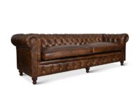 Essex Chesterfield Sofa Antique Whiskey Leather