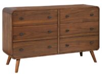 Robbie 6 Drawer Dresser Dark Walnut
