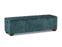D’Orsay 59″ Upholstered Green Velvet Bench