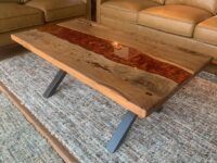 Red River Custom Epoxy Coffee Table